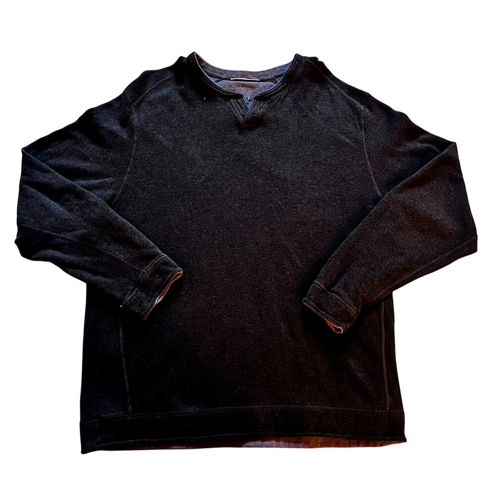 Tommy Bahama Men's Green Long-Sleeve Henley Shirt Size Large